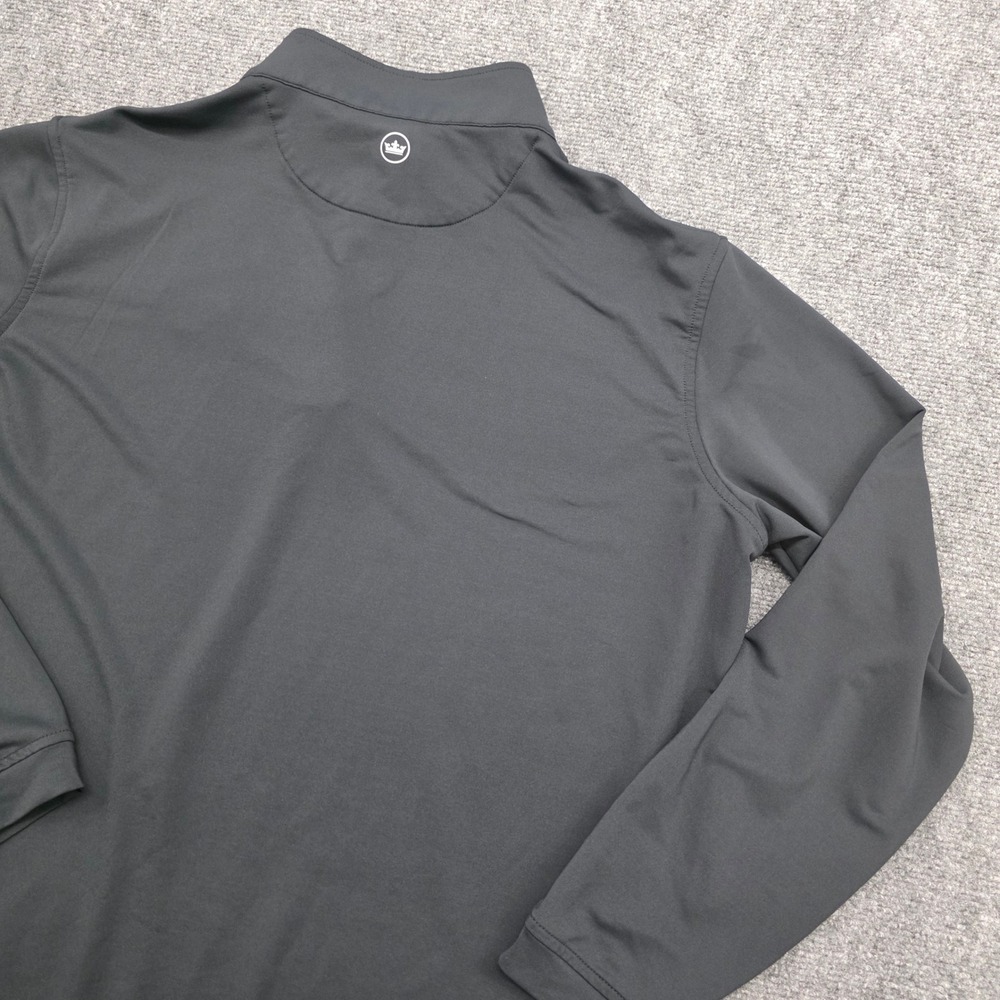 Peter Millar Audi Quarter Zip Pullover Mens XL Black Performance Golf Sweater - Picture 12 of 15